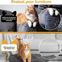 Cat Couch Protector 15.7" x 118" Thickened Anti Cat Scratch Furniture Protector 100% Transparent Free Cutting Couch Protector for Door Wall
