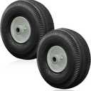 105-3471 Front Wheel and Tire Assembly Replacement for Toro 105-3471 - Compatible with TimeCutter & Exmark Quest Z-Turn Mowers 4.10x3.50-4 Tire, 3/4" ID Axle 4-1/4" Hub Length Grease Zerk - 2 Pack