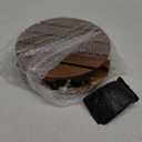 Yangbaga 2 Pack Plant Caddy 12Wood Duty Rolling Plant Stand with 2 360 Lockable Caster Wheels,Indoor Outdoor on Roller Patio/Flower Pot/Succulent Pots