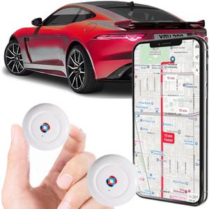 GPS Tracker for Vehicles, Cars, Trucks, Motorcycles, Real-Time Magnetic GPS Tracking Device, Long Standby No Monthly Fee, No SIM No Subscription, GPS Tracker for Pets, Dogs Kids Luggage Valuables