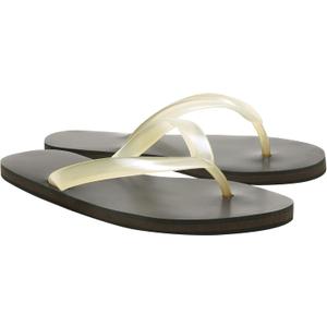 Nude Clear Jelly Beach Flip Flop for Women Sandals Jelly Slides Shoes, Size 8