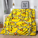 Bedding Yellow Rubber Duck Duvet Cover Sets for Kids, Cute Yellow Duckies Comforter Cover Set Cartoon Duck Gifts for Duck Lovers, Queen Size