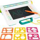 Fisher-Price Preschool Toy Learn & Doodle Desk Mess-Free Writing & Drawing Tablet with LCD Screen for Travel Creative Play Kids Ages 3+ Years