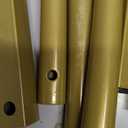 Queension Large Wedding Arch for Ceremony 7 Ft, Metal Balloon Arches Backdrop Stand with Metal Base for Party Supplies, Outdoor Garden Trellis with Water Bag for Climbing Plant, Round Frame, Gold