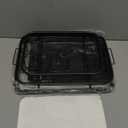 Air Fryer Basket for Oven, 2 Set Air Fryer Basket and Tray Set with 60 Sheets Parchment Papers, THORSES Stainless Steel NonStick Air Fryer Pan and Crisper Tray-Black Large15.7“×11.6” & Medium12.8"×8.9"