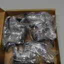 6 PCS 1.5x1.5" Square Pipe Tube Strap Clamps,1.5 inch metal u shaped bracket, steel u clamp bracket for mounting,Black