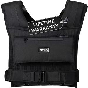 MVRK Weighted Vest Men 45lbs - Weighted Workout Vest With Removable Iron Weights, Heavy Duty Weighted Exercise Vest For Functional Training & Calisthenics - Weight Vest for Men and Women