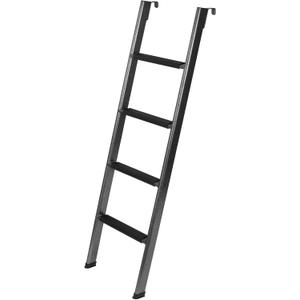 LITBM RV Bunk Ladder, 67in Integrated Heavy Duty Steel Camper Bunk Bed Ladder with Anti-Slip Rubber Pads and Hooks, 450LBS Capacity