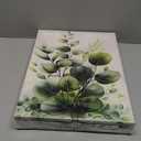 3 Pcs Green Plant Leaves Wall Art Eucalyptus Flower Canvas Wall Decor Pictures Farmhouse Vintage Country Botanical Posters Prints for office Bathroom Bedroom Decoration