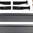 2PCS Side Step Running Board Compatible with 1997-2006 TJ Wrangler 2.4L 4.0L L6 Gas Side Step Nerf Bar Black PW4511