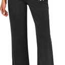 LookbookStore Wide Leg Jeans for Women Trendy High Waisted Straight Leg Frayed Hem Baggy Stretchy Denim Trousers Pants, 2XL 