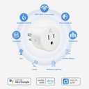 EIGHTREE Smart Plug, WiFi Outlet Works with Alexa & Google Home, Smart Home Socket with Remote Control & Timer Function, 2.4GHz WiFi Only, 4 Packs