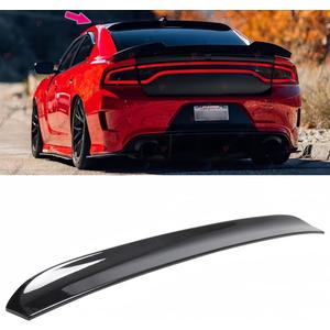 Rear Window Rooftop Spoiler Compatible with 2015-2023 Dodge Charger All Model, Duckbill Style Wing Fit for GT Pursuit R/T SRT SRT8 SXT Scat Pack SE Enforcer Daytona (Carbon Fiber Pattern)