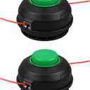 2pcs SB00L00 Replacement Bump Spool Head, 2926507 Trimmer Head for Greenworks STG401 ST60V-T0 ST60L Series ST80L200 Front Mount Weed Wacker String Trimmer, 0.080" 17Ft Pre-Wound Dual Trimmer Line