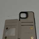 Vinich for iPhone 15 Wallet Case with Card Holder, RFID Blocking Credit Slots Kickstand Shockproof Phone Cover for Women Men, Gray