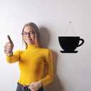 BESPORTBLE Hang-Style Blackboard Message Board - Mini Chalkboard for Home Decor Easy to Hang with Lanyard Ideal for Notifications and Graffiti Art 11.8 X 7.9 X 0.4 Inches