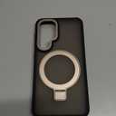 for Samsung Galaxy S24 Case, Magnetic Adjustable Ring Stand [Fit for Magsafe], [Military-Grade Shockproof Protection] Phone Case with Kickstand&Ring Holder (Desert Gold)