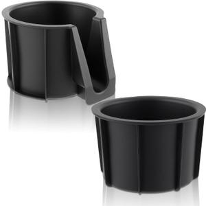 GoaMotors 2pcs Center Console Cup Holder Insert Left Front & Rear Rubber Holder Cup Fit for Toyota 4RUNNER 2010-2023, Replace 66992-35030 66991-35030