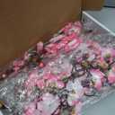 18 Pcs Artificial Plum Blossom Faux Flowers Silk Simulation Bouquet Flower Hibachi Party Decorations for Home Kitchen Hotel Office Wedding Party Garden (Pink,Classic)