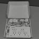 2000W Voltage Converter US to Europe for Hair Dryer, 220V to 110V Converter for European Travel with 3 AC 2 USBC 2 USBA Ports, European Travel Plug Adapter with Type C/G/I/L (White)