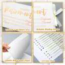 Gilprop 2026 Happy Retirement Guest Book with 12 Basics Colored Markers 12'' x 8'' Retirement Party Decorations Gold Foil Hardcover Scrapbook Photo Album Colleague Friend Ready to Retire Gifts(White)