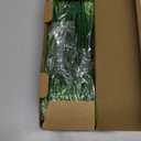 16 Bundles Artificial Plants Outdoor, UV Resistant Fake Lavender & Monkey Grass, Realistic Plastic Faux Plants for Balcony, Patio, Porch Greenery Decor, Planter Filler(White)