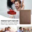 HiWe Anti-Lost Bifold Men Wallet with Find My, Genuine Leather, RFID, Original Design, Brown