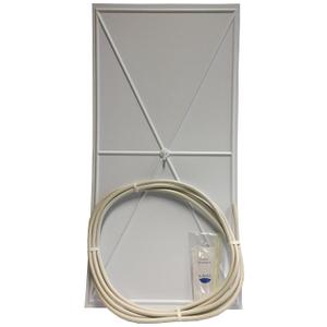 Reusable Ceiling Tile Leak Diverter Kit by InBrella | Emergency Roof and Ceiling Leak Repair | Roofing, Plumbing, and Refrigeration Pipe Leaks | Acoustic and Drop Ceiling Tile | 2 x 4 Tile | White