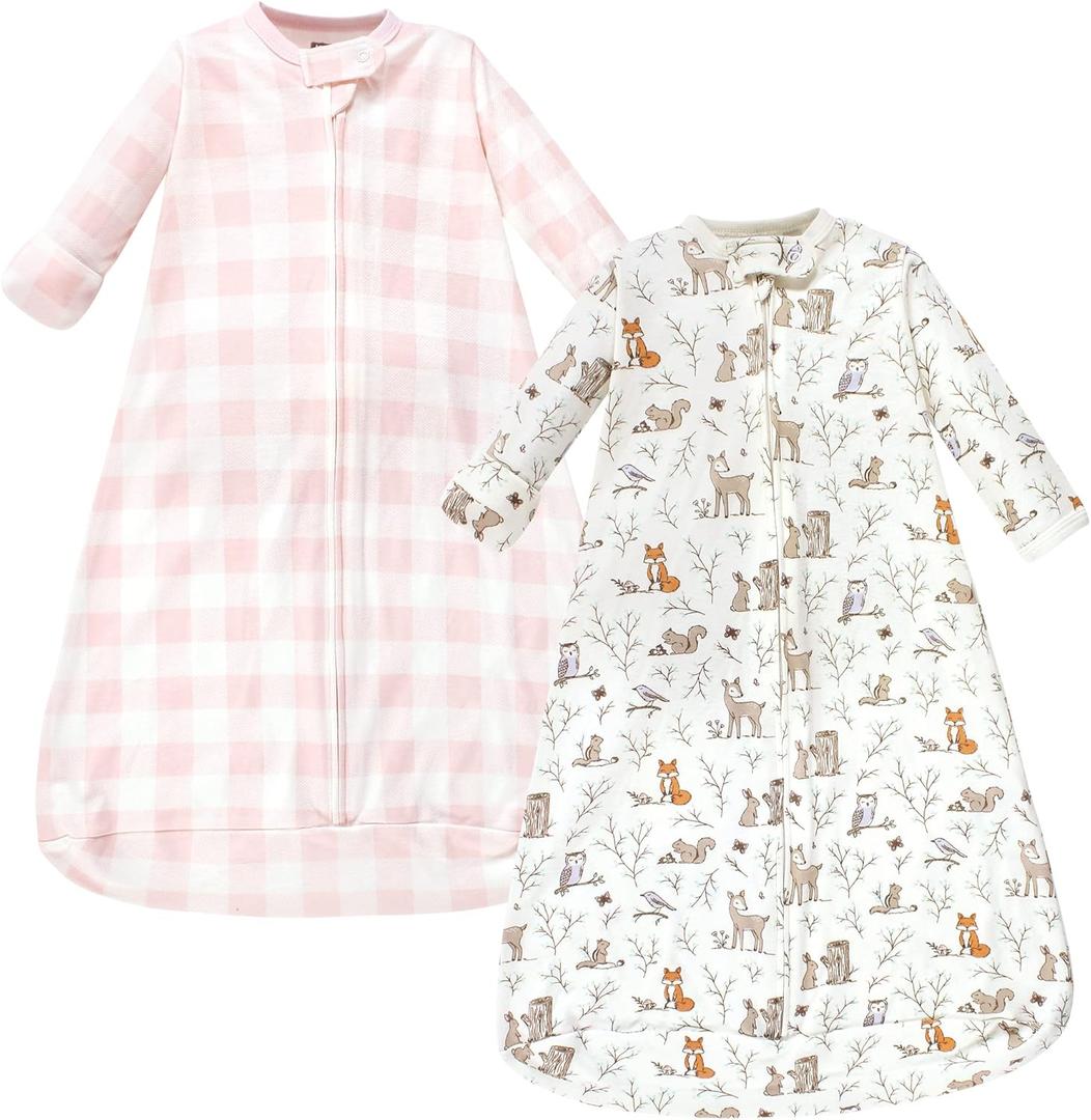 Hudson Baby Unisex Baby Cotton Long-Sleeve Wearable Sleeping Bag, Sack, Blanket, 12-18M