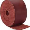 Jack&Chris 72.5 Inches Long Leather Straps for Crafts, 1.5 Inch Wide Leather Strips, Full Grain Leather for DIY Arts & Craft Projects, Fabric, Patch, Clothing, Jewelry, Red