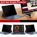 bersem Privacy Screen Protector Compatible with iPad Pro 12.9 (2022 & 2021 & 2020 & 2018 Models) Anti-Spy, Tempered Glass Film, EZ kit