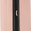 Calvin Klein Women's Hard Side Upright Luggage Spinner Light Weight Suitcase, Mellow Rose, Medium