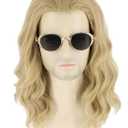 Men's Wig Blonde Wave Wigs for Cosplay Superhero Wig Halloween Party Costume Wig