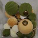 XmasExp 36PCS Velvet Christmas Ornaments Set Mixed Flocked Balls Ornaments Shatterproof Christmas Tree Decorations for Holiday,Party,HomeMixed