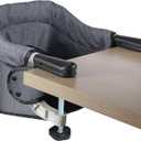 Hook on High Chair for Babies and Toddlers 6-36 Months, Portable and Foldable for Home and Travel, Baby Feeding Chair - Setup in Seconds - Includes Carry Bag (Grey)