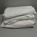 10 Pack White Round Tablecloths, 120 Inch Stain Resistant and Wrinkle Polyester Fabric Washable Table Clothes Cover for Kitchen Dining, Wedding, Reception Banquet, Birthday Party, Buffet Restaurant