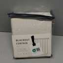 100% Blackout Shield Linen Blackout Curtains for Bedroom 84 Inches Long, Back Tab/Rod Pocket Living Room Drapes, Thermal Insulated Blackout Curtains 2 Panels Set, 50" W x 84" L, Cream