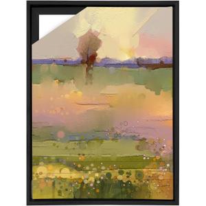 Canvas Floating Frame, Canvas Frame 0.75 inches deep Floater for Canvas Panel Oil Painting Wall Art Prints (Black, 15.7x23.6)