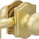 Goldenwarm 1 Pack Brushed Gold Passage Door Knobs, Closet Door Knobs Gold Interior for Closet & Hallway