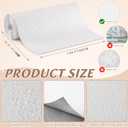 Nuanchu 1 Roll 1.64 x 32.81 ft Ceiling Tiles Peel and Stick, Covered 53.8 Sq. Ft, Waterproof Wall Panels Foam Peel and Stick for Ceil and Interior Wall Decor (White)