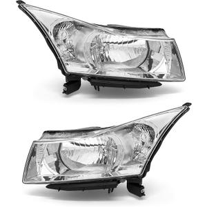 For 2011-2015 Chevy Cruze Headlights Assembly Chrome Pair