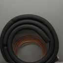 Kingdder 2 Pcs 15 ft Length Mini Split Line Set 3/4 & 3/8 O. D. Copper Pipes Tubing Seamless Ac Line Set Insulation with Epdm Insulating Foam for Air Conditioning Home HVAC and Heat Pump Split Systems