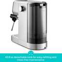 CASABREWS 3700 Essential Espresso Machine 20 Bar, Stainless Steel Cappuccino & Latte Coffee Maker with Steam Frother for Home, 43.9oz Water Tank, Silver