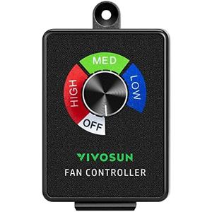 VIVOSUN Variable Speed Controller Cordless Vent Blower Speed Adjuster for Inline Duct Exhaust Fan
