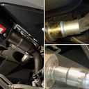 A-KARCK Exhaust Adapter Connector 2" OD to 3" OD, Exhaust Pipe Reducer 4" Overall Length 304 Stainless Steel