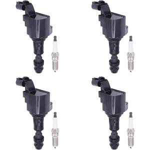 MOTOKU Ignition Coil and Spark Plug for Chevrolet Captiva Sport Cobalt Equinox HHR Malibu Orlando GMC Terrain Buick Pontiac Saturn 2.0 2.2 2.4