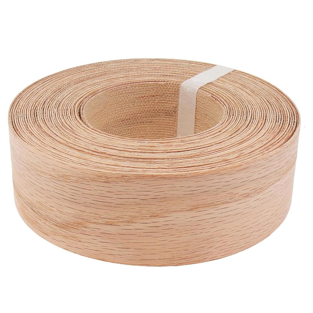 Oak Edge Banding 2 inch x 50ft Roll Wood Veneer Edging Strips Real Tape Banding for Cabinet Furniture Repair
