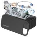 AI Ultrasonic Jewelry Cleaner Retainer Rings Dentures 23OZ (680ML) 360 Deep Cleaning 45KHz Professional Ultrasonic Glasses Cleaner with 5 Digital Timer and Watches Stand 304 Stainless Steel Tank