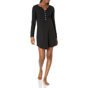 Amazon Essentials Womens Maternity Nursing Nightdress (X-Small, Black)