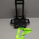 Foldable Car Seat Travel Cart with Belt, Car Seat Stroller, Carseat Carrier for Airport with Wheels and Compact Fold